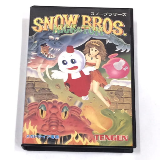 MEGA DRIVE メガドライブ専用 T-48083 スノーブラザーズ SNOW BROS NICK＆TOM ゲームカセット